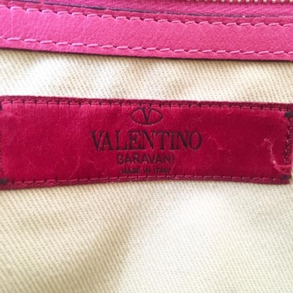 SOLD Valentino Lambskin Leather Rockstud Satchel - Picture 5 of 6