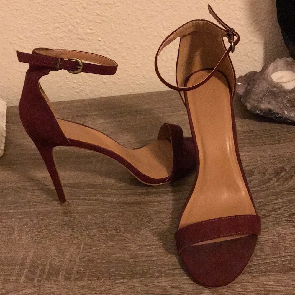 Burgundy heels