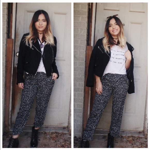LOFT Pants - LOFT• Floral Print Pleated Trousers