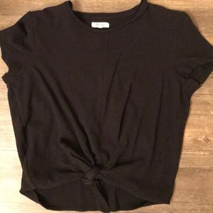 Madewell “modern tie front” top