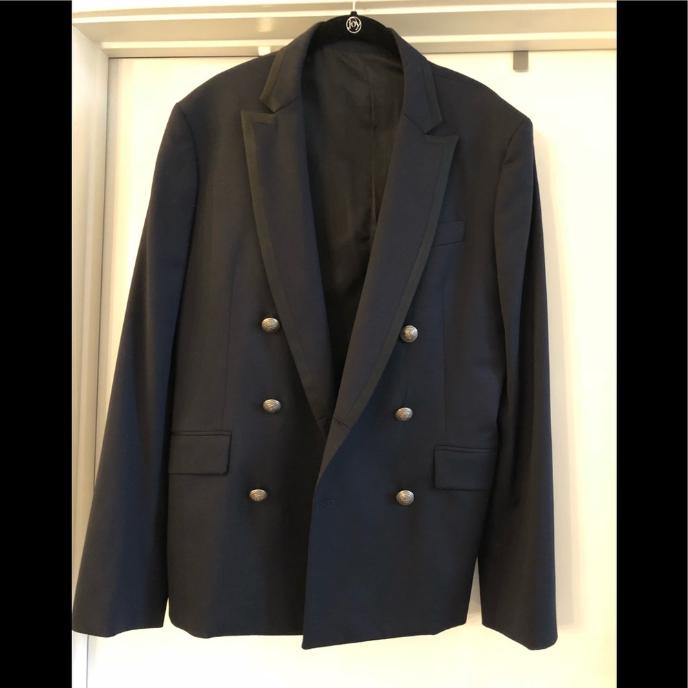 Balmain Double Breasted Blazer- Midnight Blue