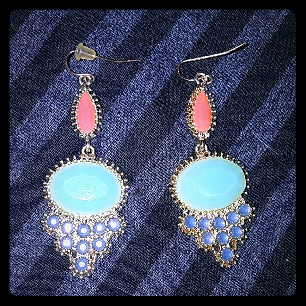 Sold Multi color dangly earrings