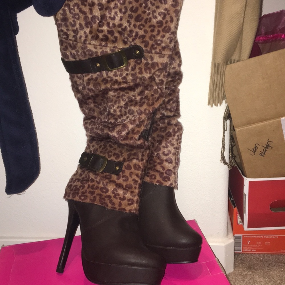 Leopard print boots - Picture 5 of 5