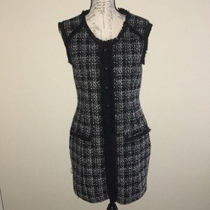 Black McGinn tweed dress NWT