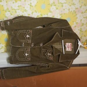 True Religion Olive Green Jacket