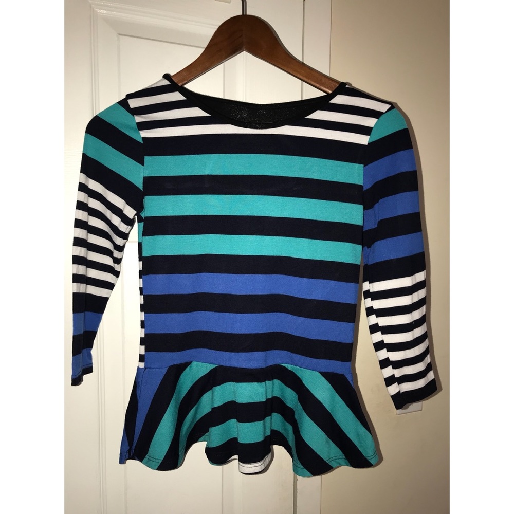 Peplum Stripe Top