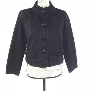 J. Crew Classic Twill Chino Navy Blue Jacket