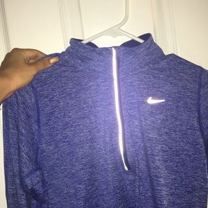Blue dri-fit Nike sweater