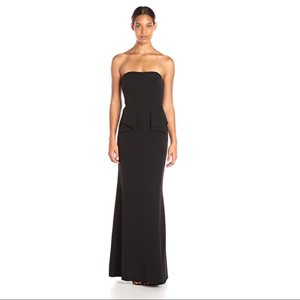 Strapless Peplum Bridesmaid/Formal Gown