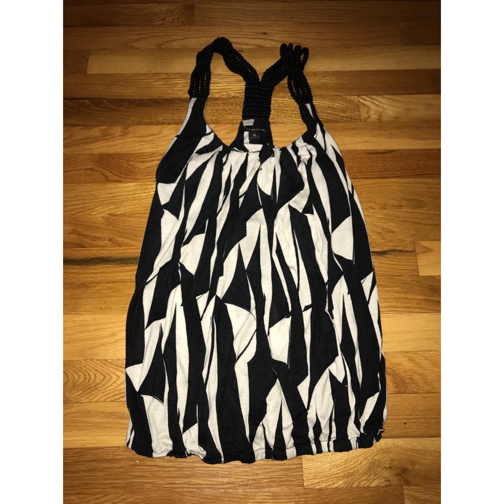 Black & White Racerback Top