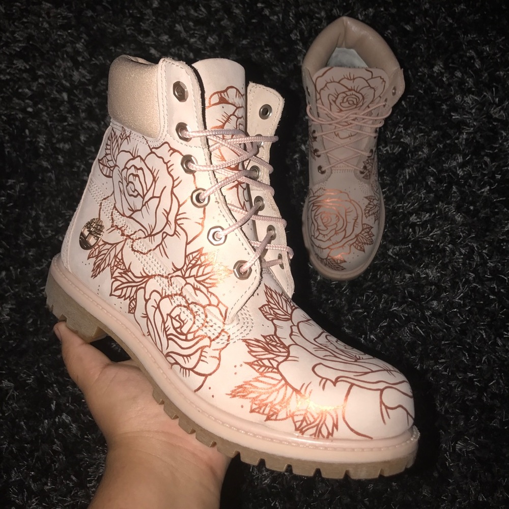 Custom timbs boots