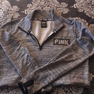 PINK Marble Grey & Black Pullover