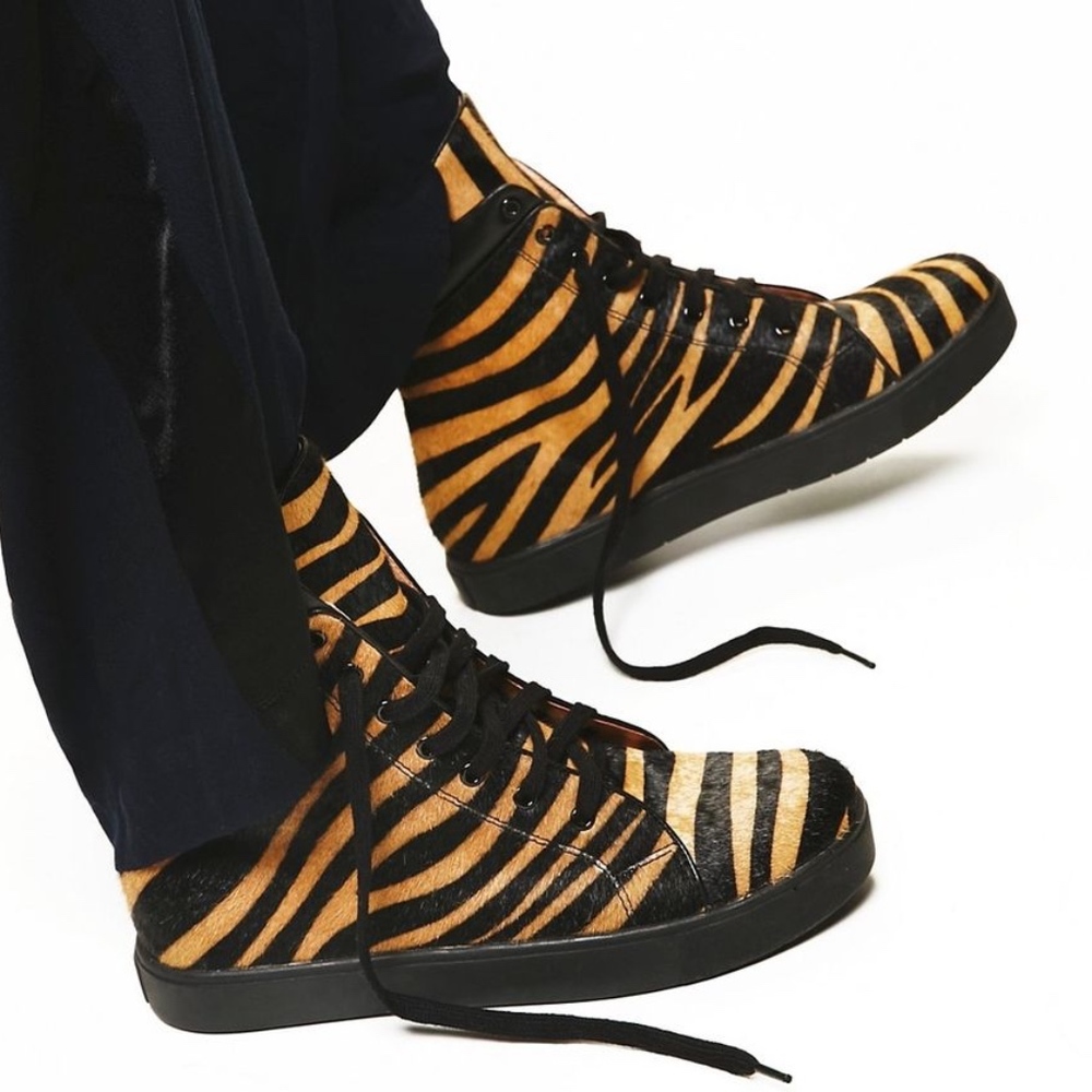 Silent D Tiger Hi Top Sneakers
