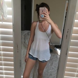 Urban outfitters project social white tank top