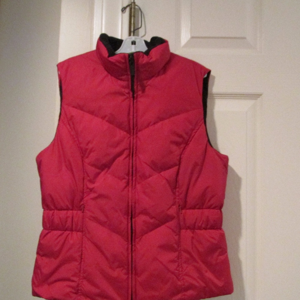 Red Puffer Reversible Vest