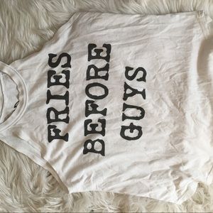 Fries before guys tank top