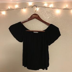Urban Outfitter’s black off the shoulder top