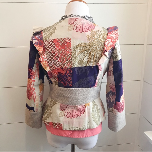 (A) Anthropologie - Elevenses Patchwork Jacket - Picture 7 of 8