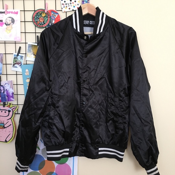 SOLD Stay Cute โFight like a Girlโ Bomber - Picture 3 of 4