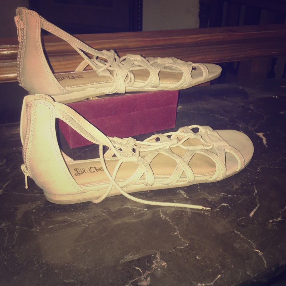 Tan sandals