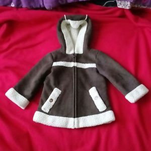 Old navy 12-18 months jacket 100% polyester brown