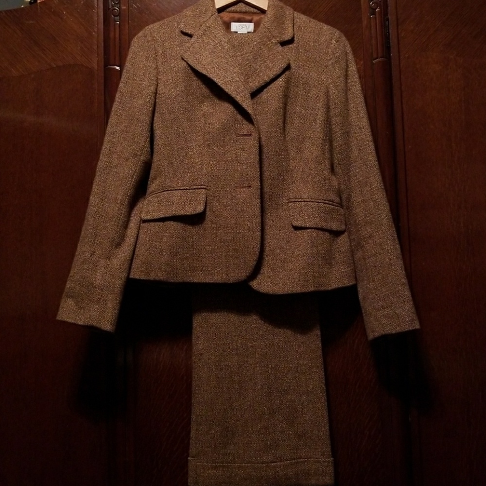 Loft Wool Tweed Suit