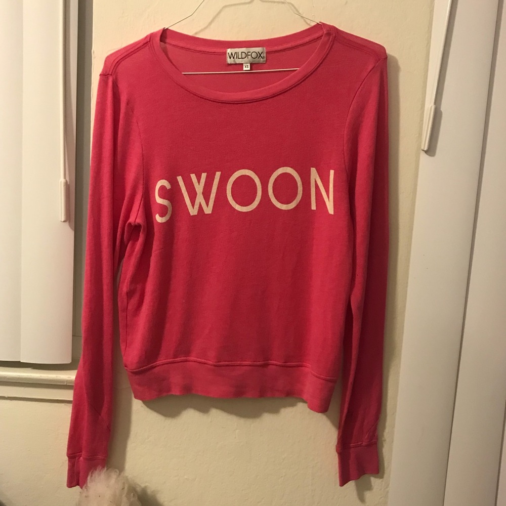 Wildfox “Swoon” XS — bright pink, knit bbj