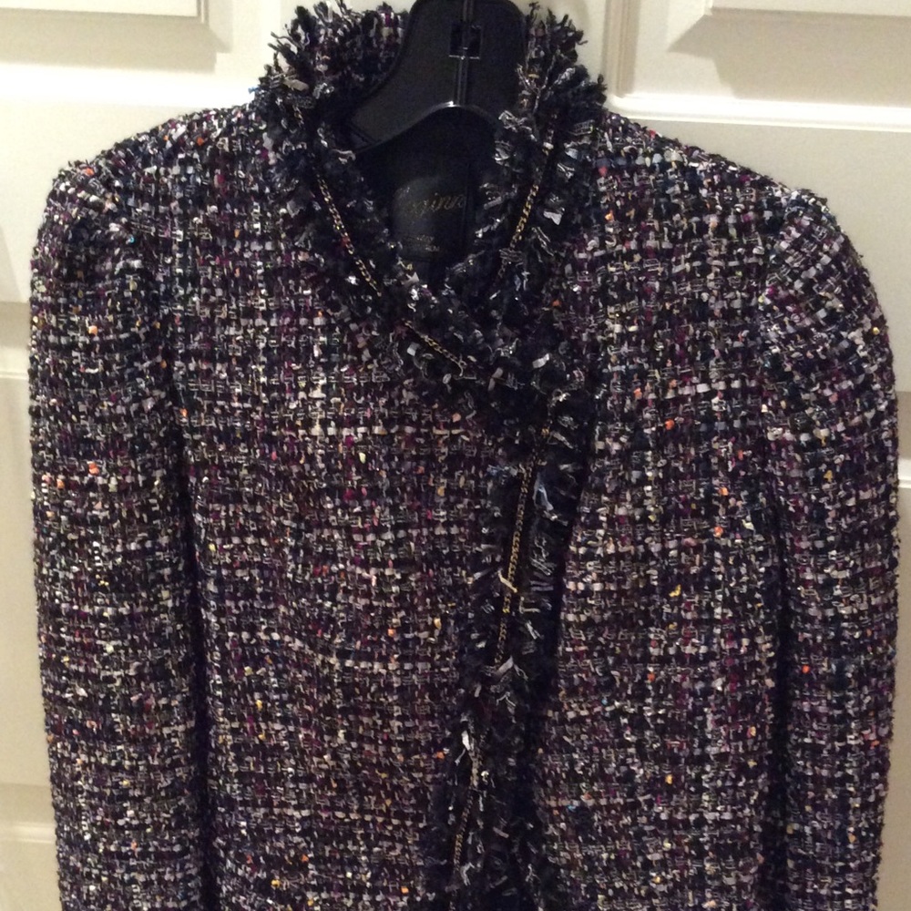 Multi Colored Tweed Jacket - Picture 4 of 7