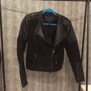 NWT BCBG Black Moto Jacket. Size Medium