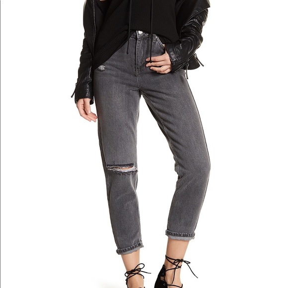Topshop Denim - TopShop Distressed Mom Jean
