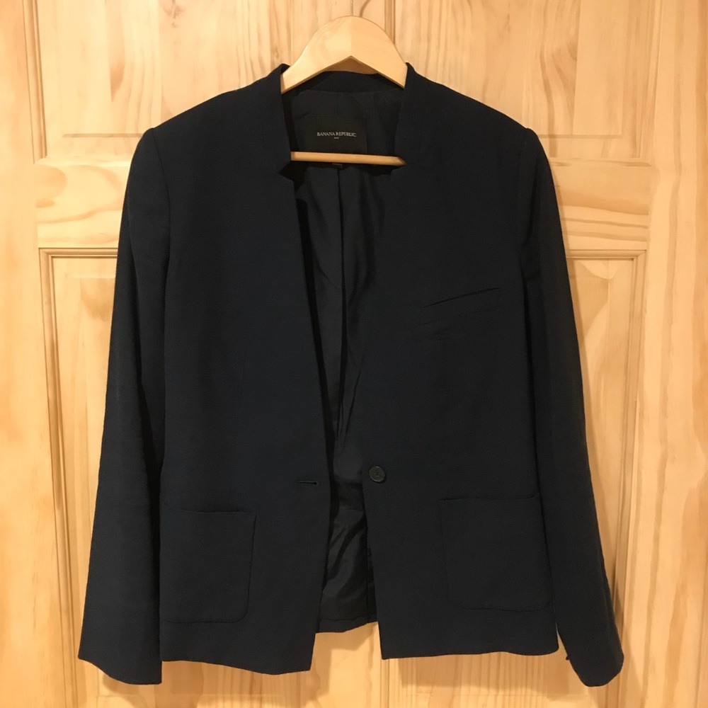 Navy suit jacket