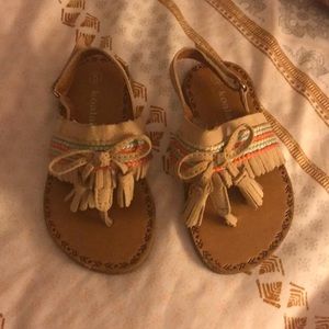 Fringed sandals