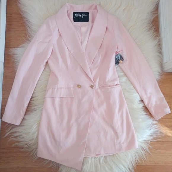 NWT NASTY GAL blush blazer coat - Picture 4 of 4
