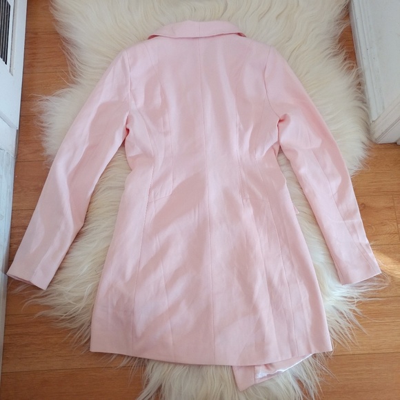 NWT NASTY GAL blush blazer coat - Picture 3 of 4