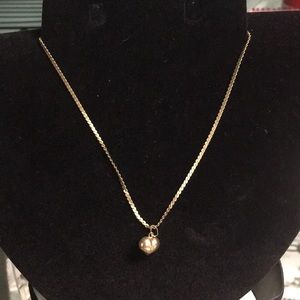 Gold necklace 14k  heart
