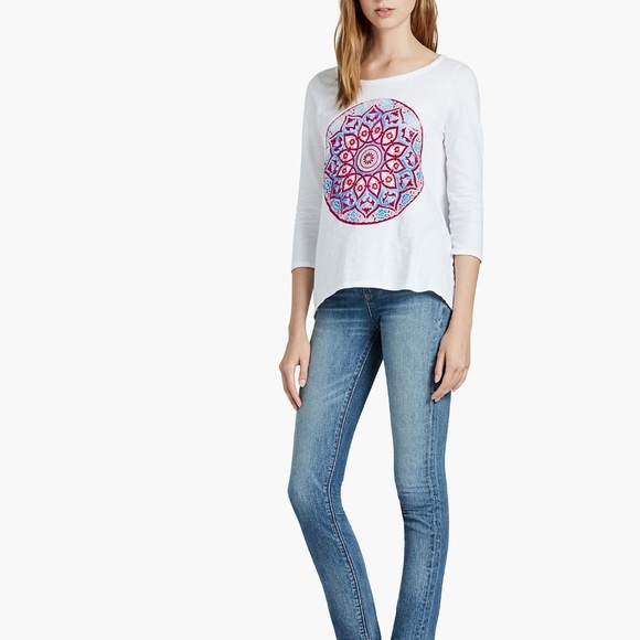 LUCKY BRAND Porcelain Mandala Top - Picture 2 of 6