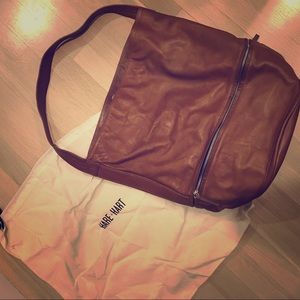 Hare + Hart 100% Veg Dyed Leather Bucket Bag NWT