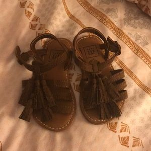 Fringed sandals