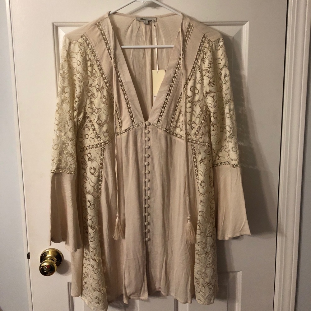 Cream lace tunic/dress