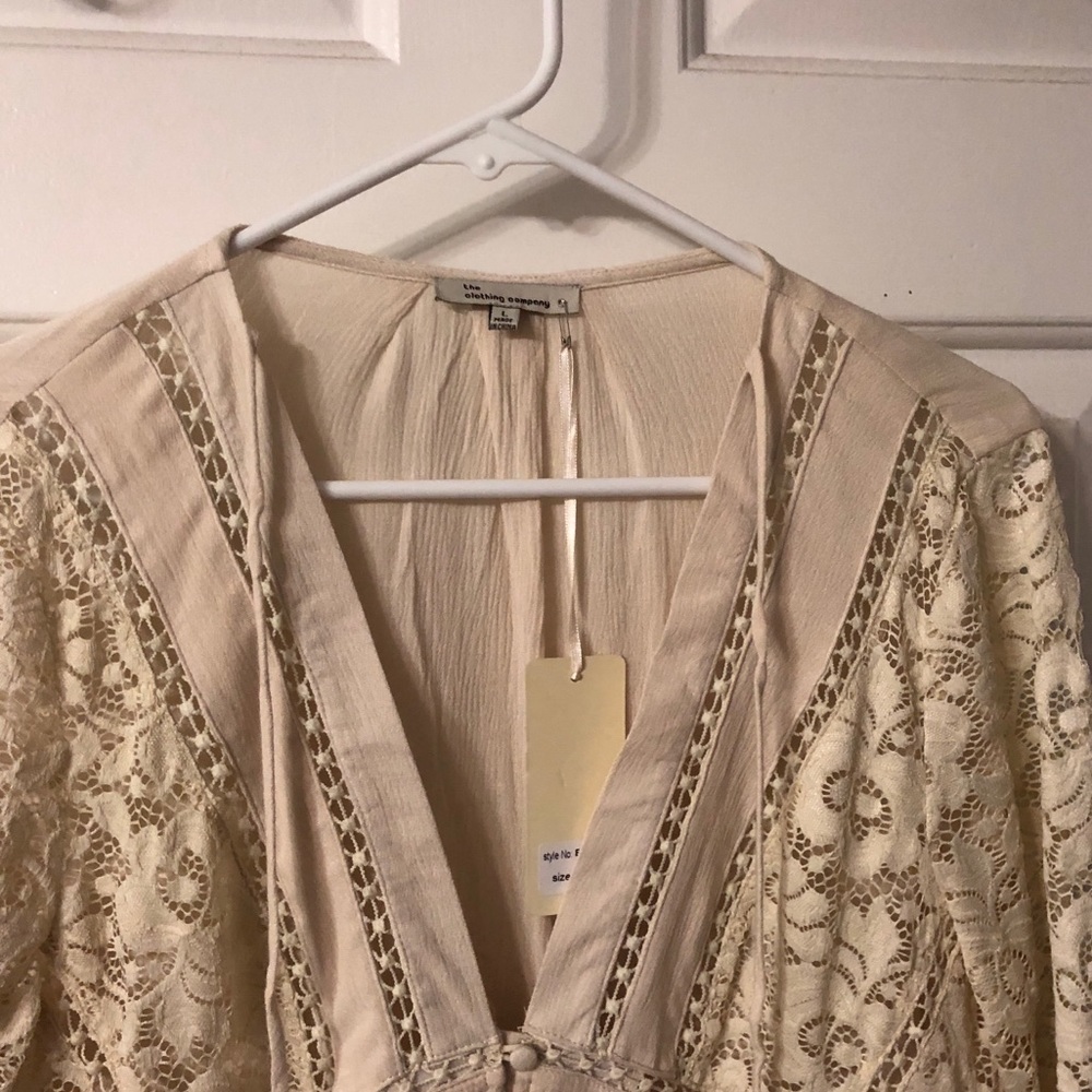 Cream lace tunic/dress - Picture 3 of 4