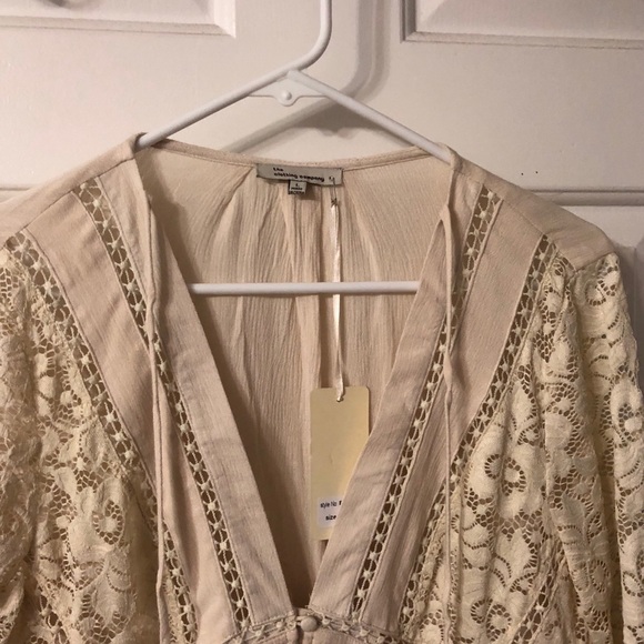 Cream lace tunic/dress - Picture 3 of 4