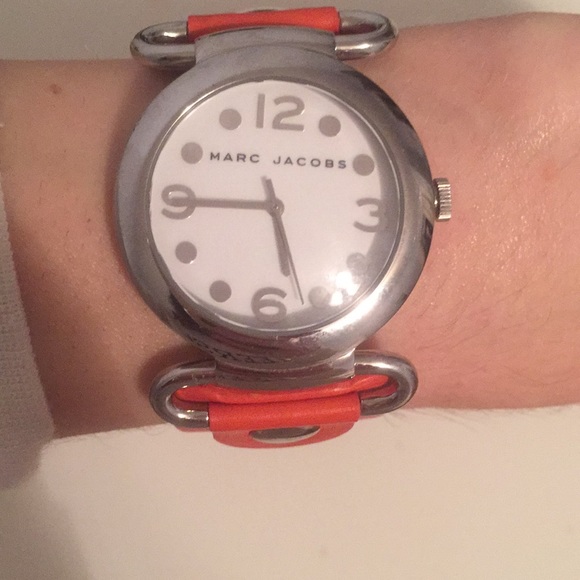 Marc Jacobs Watch Leather Band (Pumpkin) main image 2