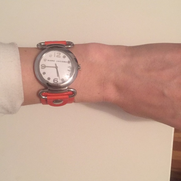 Marc Jacobs Watch Leather Band (Pumpkin)