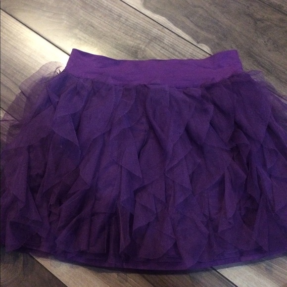 Gap kids girls purple ruffle/tiered skirt - Picture 1 of 2