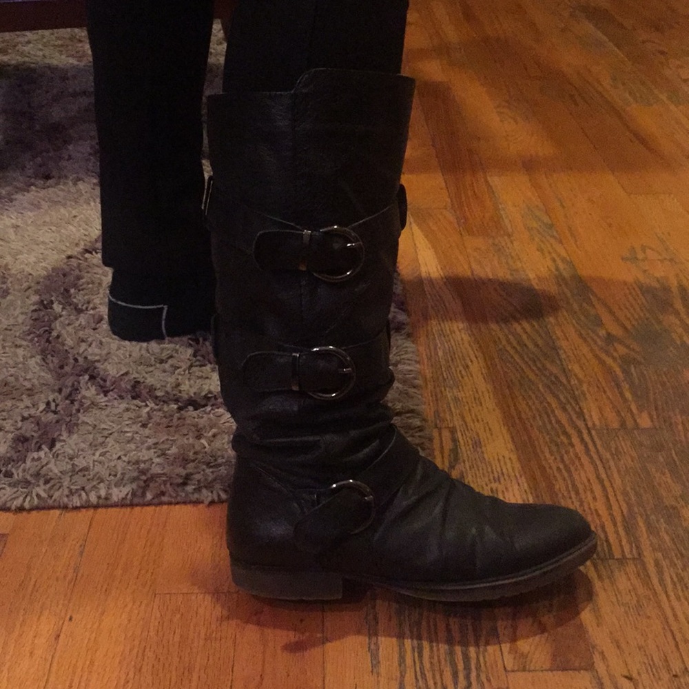 Steve Madden black riding boots