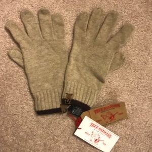 True Religion Original Lambswool/cashmere gloves