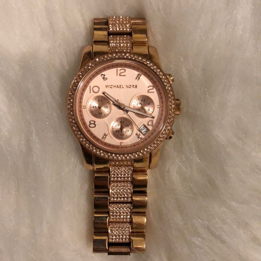 Michael Kors rose gold watch