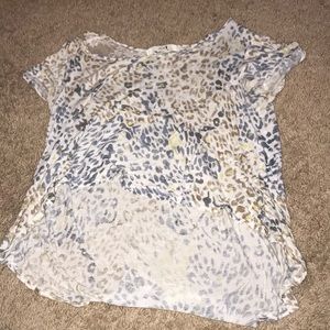 Cheetah Print Long/Short Crop-Top
