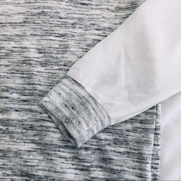 *SOLD* Sanctuary Gray Sweater w/Sheer Sleeves - Picture 2 of 5