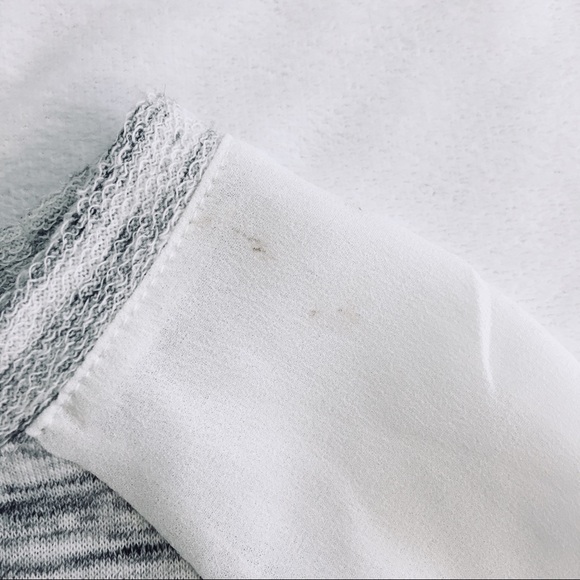 *SOLD* Sanctuary Gray Sweater w/Sheer Sleeves - Picture 4 of 5